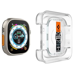 Apsauginis stiklas Spigen GLAS.TR "EZ Fit" 2-pack Apple Watch ULTRA (49 mm) skaidrus - Image 8