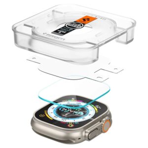 Apsauginis stiklas Spigen GLAS.TR "EZ Fit" 2-pack Apple Watch ULTRA (49 mm) skaidrus - Image 9
