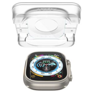 Apsauginis stiklas Spigen GLAS.TR "EZ Fit" 2-pack Apple Watch ULTRA (49 mm) skaidrus - Image 10
