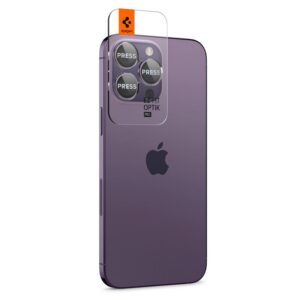 Spigen Glass EZ Fit Optik Pro 2 Pack, deep purple - Apple iPhone 14 Pro/Apple iPhone 14 Pro Max - Image 3
