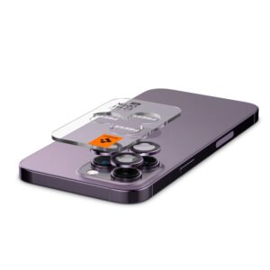 Spigen Glass EZ Fit Optik Pro 2 Pack, deep purple - Apple iPhone 14 Pro/Apple iPhone 14 Pro Max - Image 5