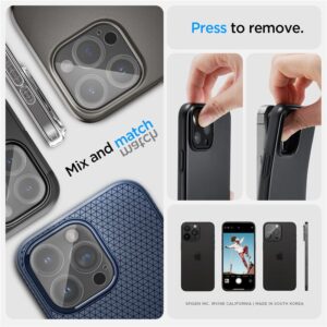 Kameros apsauga Apple iPhone 14 Pro / 14 Pro Max / 15 Pro / 15 Pro Max Spigen Optik. TR ”EZ FIT” Camera Protector 2-pack Clear - Image 14