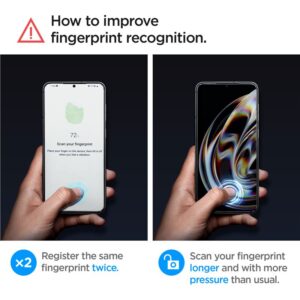 Apsauginis stiklas Spigen GLAS.TR "EZ FIT" 2-pack Samsung Galaxy S23 Plus Plus CLEAR - Image 10