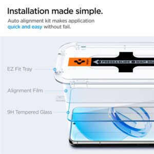 Apsauginis stiklas Spigen GLAS.TR "EZ FIT" 2-pack Samsung Galaxy S23 Plus Plus CLEAR - Image 18