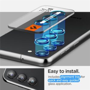 Spigen Optik Pro GLAS.TR EZ Fit Camera Protector 2-Pack - Lens protection glass 2 pcs. for Samsung Galaxy S23 / 23+ (Black) - Image 11