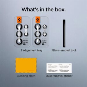 Spigen Optik Pro GLAS.TR EZ Fit Camera Protector 2-Pack - Lens protection glass 2 pcs. for Samsung Galaxy S23 / 23+ (Black) - Image 13
