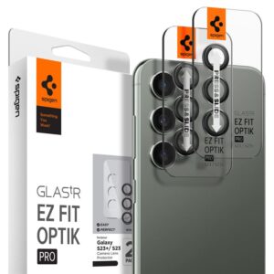 Spigen Optik Pro GLAS.TR EZ Fit Camera Protector 2-Pack - Lens protection glass 2 pcs. for Samsung Galaxy S23 / 23+ (Black) - Image 14