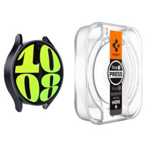 Spigen GLAS.TR EZ FIT 2-Pack - Tempered glass for Samsung Galaxy Watch 6 44 mm (2 pcs) - Image 9