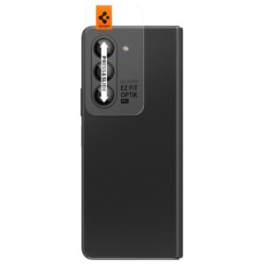 Spigen Glass tR EZ Fit Optik Pro 2 Pack, juodos spalvos - Samsung Galaxy Z Fold5 - Image 5