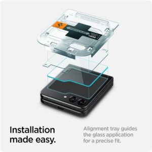 Spigen GLAS.TR EZ FIT 2-Pack - Apsauginis stiklas skirtas Samsung Galaxy Z Flip 5 (2 pieces) - Image 10