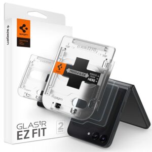 Spigen GLAS.TR EZ FIT 2-Pack - Apsauginis stiklas skirtas Samsung Galaxy Z Flip 5 (2 pieces) - Image 7