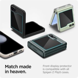 Spigen GLAS.TR EZ FIT 2-Pack - Apsauginis stiklas skirtas Samsung Galaxy Z Flip 5 (2 pieces) - Image 12