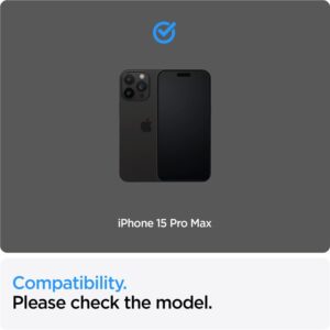 Apsauginis stiklas telefonui Apple iPhone 15 Pro Max Spigen ALM Glass FC 2-pack black - Image 18