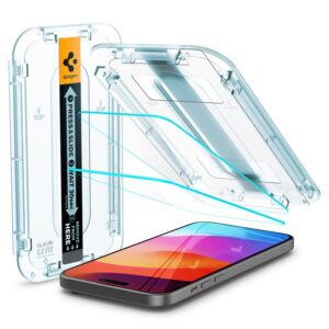 Apsauginis stiklas Spigen GLAS.TR "EZ FIT" 2-PACK Apple iPhone 15 PLUS CLEAR - Image 10