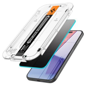 Spigen Glass tR EZ Fit (Privacy) 2 Pack, transparency - Apple iPhone 16/15 Plus - Image 3