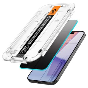 Spigen Glass tR EZ Fit (Privacy) 2 Pack, transparency - Apple iPhone 15 Pro - Image 18