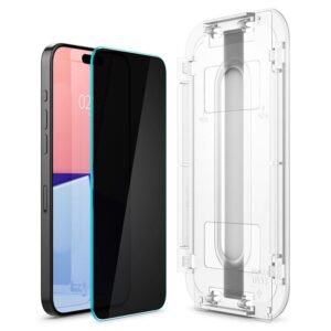 Spigen Glass tR EZ Fit (Privacy) 2 Pack, transparency - Apple iPhone 15 Pro - Image 9