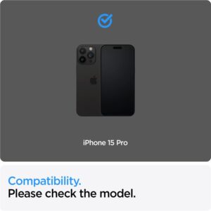 Apsauginis stiklas telefonui Apple iPhone 15 Pro Spigen ALM Glass FC 2-pack juodos spalvos krašteliu - Image 18