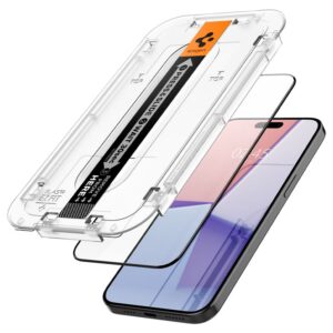 Spigen GLAS.TR EZ FIT FC - Apsauginis stiklas skirtas iPhone 15 Pro (Black Frame) - Image 8