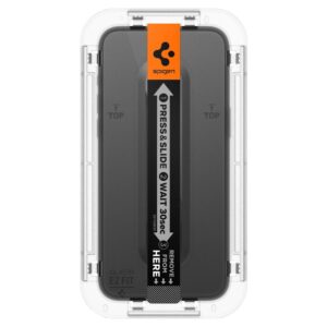 Spigen GLAS.TR EZ FIT FC - Apsauginis stiklas skirtas iPhone 15 Pro (Black Frame) - Image 12