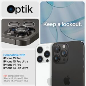 Kameros apsauga Apple iPhone 14 Pro / 14 Pro Max / 15 Pro / 15 Pro Max / 16 Pro / 16 Pro Max / 17 Pro / 17 Pro Max Spigen Optik.TR Camera Protector 2-Pack Clear - Image 7
