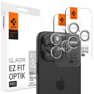 Kameros apsauga Apple iPhone 14 Pro / 14 Pro Max / 15 Pro / 15 Pro Max / 16 Pro / 16 Pro Max / 17 Pro / 17 Pro Max Spigen Optik.TR Camera Protector 2-Pack Clear - Image 6