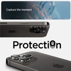 Kameros apsauga Apple iPhone 14 Pro / 14 Pro Max / 15 Pro / 15 Pro Max / 16 Pro / 16 Pro Max / 17 Pro / 17 Pro Max Spigen Optik.TR Camera Protector 2-Pack Clear - Image 10