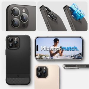 Kameros apsauga Apple iPhone 14 Pro / 14 Pro Max / 15 Pro / 15 Pro Max / 16 Pro / 16 Pro Max / 17 Pro / 17 Pro Max Spigen Optik.TR Camera Protector 2-Pack Clear - Image 13