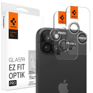 Spigen Glas.tR EZ Fit Optik Pro Camera Cover Apple iPhone 15 / iPhone 15 Plus - 2 vnt. - Image 3