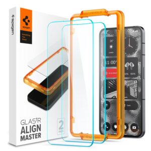 Spigen Alm Glas.TR 2-Pack - Apsauginis stiklas skirtas Nothing Phone 2 (Transparent) - Image 7