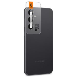Samsung Galaxy S23 FE Spigen Optik. TR ”EZ FIT” kameros apsauga 2-pack juodos spalvos - Image 3