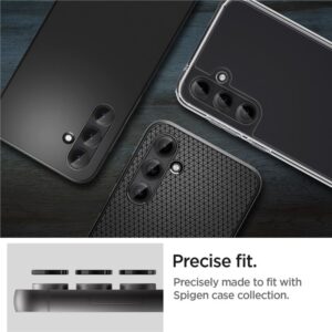 Samsung Galaxy S23 FE Spigen Optik. TR ”EZ FIT” kameros apsauga 2-pack juodos spalvos - Image 5