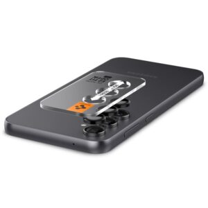 Samsung Galaxy S23 FE Spigen Optik. TR ”EZ FIT” kameros apsauga 2-pack juodos spalvos - Image 8