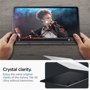 Spigen GLAS.TR EZ FIT - Apsauginis stiklas skirtas Samsung Galaxy Tab S8 Ultra / S9 Ultra 14.6 (Transparent) - Image 9