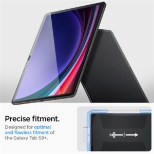 Spigen GLAS.TR EZ FIT - Tempered Glass for Samsung Galaxy Tab S9+ 12.4 (Transparent) - Image 13