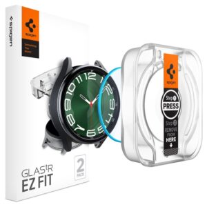 Spigen GLAS.TR EZ FIT 2-Pack - Tempered glass for Samsung Galaxy Watch 6 Classic 47 mm (2 pcs) - Image 7