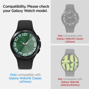 Spigen GLAS.TR EZ FIT 2-Pack - Tempered glass for Samsung Galaxy Watch 6 Classic 47 mm (2 pcs) - Image 12