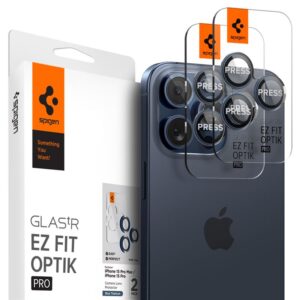 Spigen Optik.tR EZ Fit kameros apsauga skirta Apple iPhone 14 Pro / Pro Max / 15 Pro / Pro Max - Titanium Blue 2 pcs. - Image 10