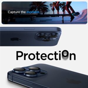 Spigen Optik.tR EZ Fit kameros apsauga skirta Apple iPhone 14 Pro / Pro Max / 15 Pro / Pro Max - Titanium Blue 2 pcs. - Image 15