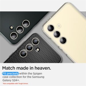 Spigen Glass tR EZ Fit Optik Pro 2 Pack, yellow - Samsung Galaxy S24+ - Image 2