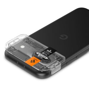 Spigen Optik.TR EZ Fit Camera Lens Protector 2-Pack - Lens protection glass for Google Pixel 8A (2 pcs) (Black) - Image 13