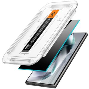 Apsauginis stiklas telefonui Samsung Galaxy S24 Ultra Spigen Glas.tr "EZ Fit" Privacy 2-pack - Image 16