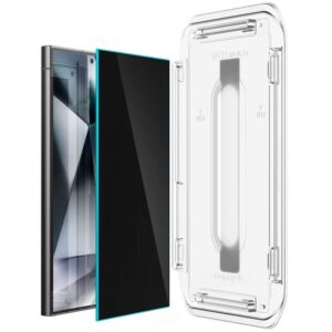 Apsauginis stiklas telefonui Samsung Galaxy S24 Ultra Spigen Glas.tr "EZ Fit" Privacy 2-pack - Image 17