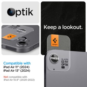 Spigen Glass tR EZ Fit Optik Pro 2 Pack, space pilkos spalvos - Apple iPad Air 11"/13" 2024/2025/2026 - Image 9