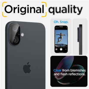 Spigen OPTIK GLAS.TR CAMERA PROTECTOR 2-PACK Apple iPhone 16 / 16 PLUS BLACK - Image 13