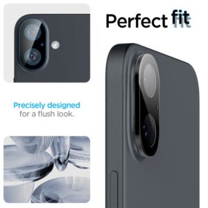 Spigen OPTIK GLAS.TR CAMERA PROTECTOR 2-PACK Apple iPhone 16 / 16 PLUS BLACK - Image 19