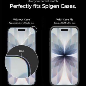 Apsauginis stiklas Apple iPhone 16 Pro / 17 / 17 Pro Spigen Glas.tr "EZ Fit" Privacy 2-pack - Image 17