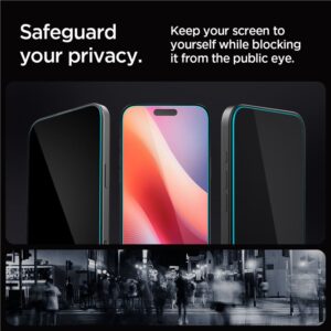 Apsauginis stiklas Apple iPhone 16 Pro / 17 / 17 Pro Spigen Glas.tr "EZ Fit" Privacy 2-pack - Image 19