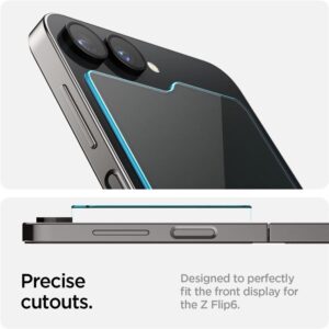 Apsauginis stiklas Samsung Galaxy Z Flip6 Spigen Glas.tr "EZ Fit" 2-Pack Clear - Image 7