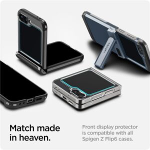 Apsauginis stiklas Samsung Galaxy Z Flip6 Spigen Glas.tr "EZ Fit" 2-Pack Clear - Image 8